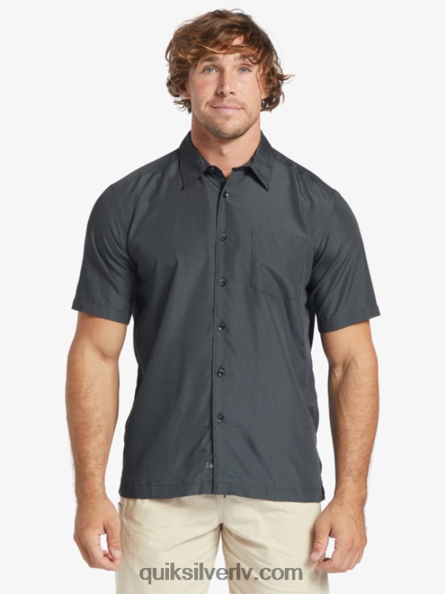 vīriešiem Quiksilver Waterman kings Cliff krekls ar īsām piedurknēm melno karaļu klints 88064R283