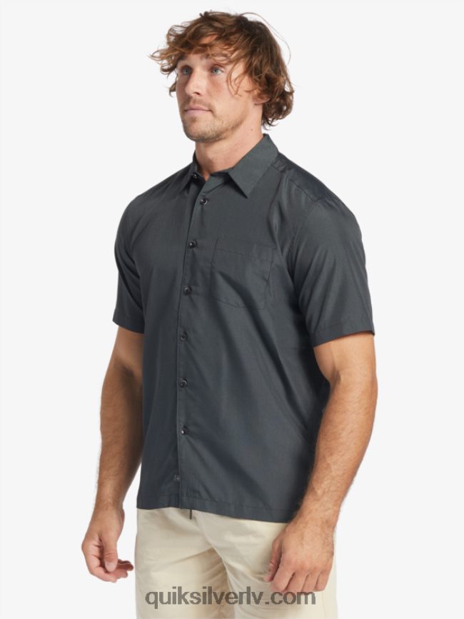 vīriešiem Quiksilver Waterman kings Cliff krekls ar īsām piedurknēm melno karaļu klints 88064R283