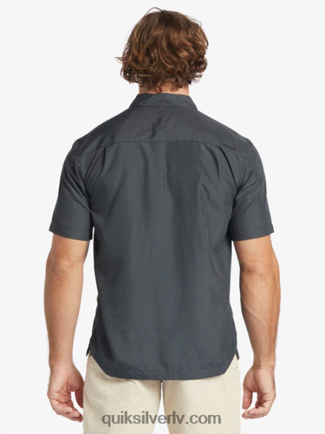 vīriešiem Quiksilver Waterman kings Cliff krekls ar īsām piedurknēm melno karaļu klints 88064R283