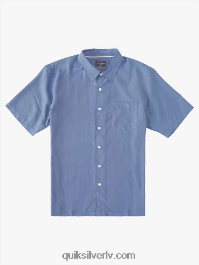 vīriešiem Quiksilver Waterman kings Cliff krekls ar īsām piedurknēm praporščiks blue kings klints 88064R282