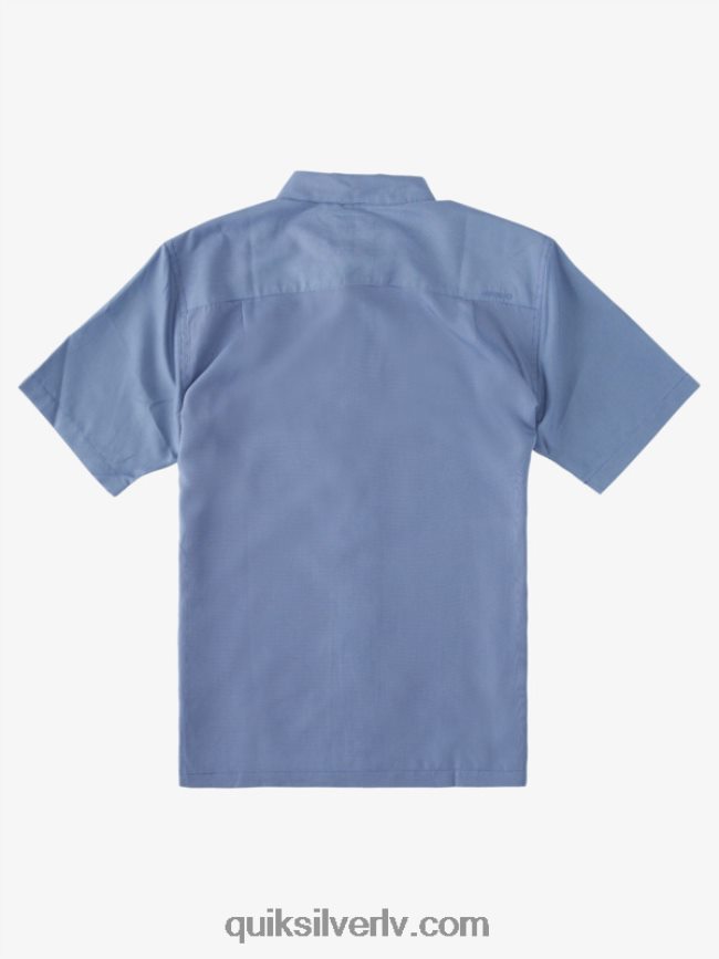 vīriešiem Quiksilver Waterman kings Cliff krekls ar īsām piedurknēm praporščiks blue kings klints 88064R282