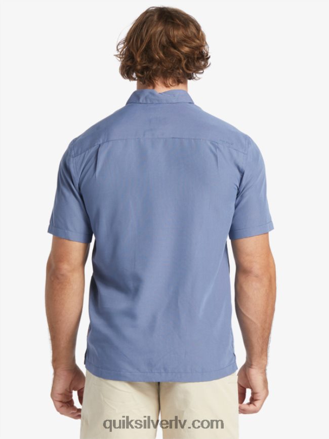 vīriešiem Quiksilver Waterman kings Cliff krekls ar īsām piedurknēm praporščiks blue kings klints 88064R282