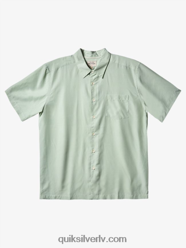 vīriešiem Quiksilver Waterman kings Cliff krekls ar īsām piedurknēm smalks zaļš Kingsklifs 88064R286