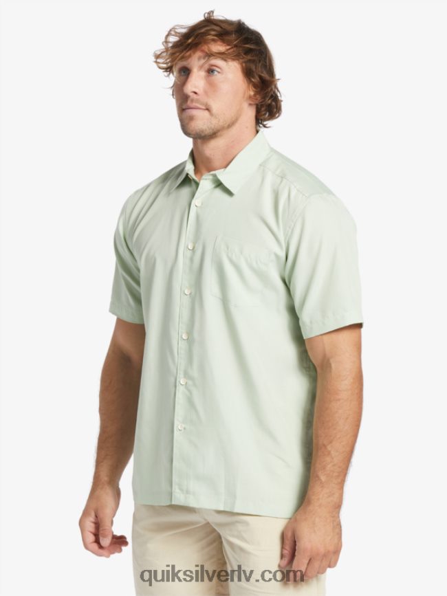 vīriešiem Quiksilver Waterman kings Cliff krekls ar īsām piedurknēm smalks zaļš Kingsklifs 88064R286