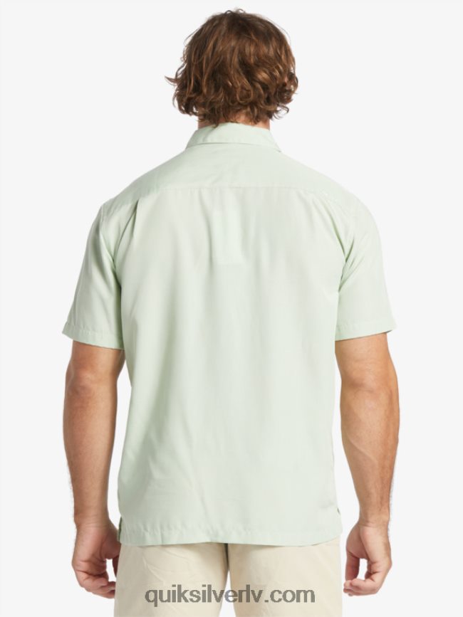 vīriešiem Quiksilver Waterman kings Cliff krekls ar īsām piedurknēm smalks zaļš Kingsklifs 88064R286