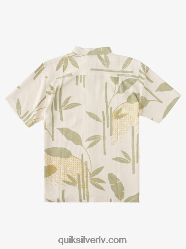 vīriešiem Quiksilver Waterman surf riff krekls ar īsām piedurknēm brūnie rīsi sērfošanas rifs 88064R838