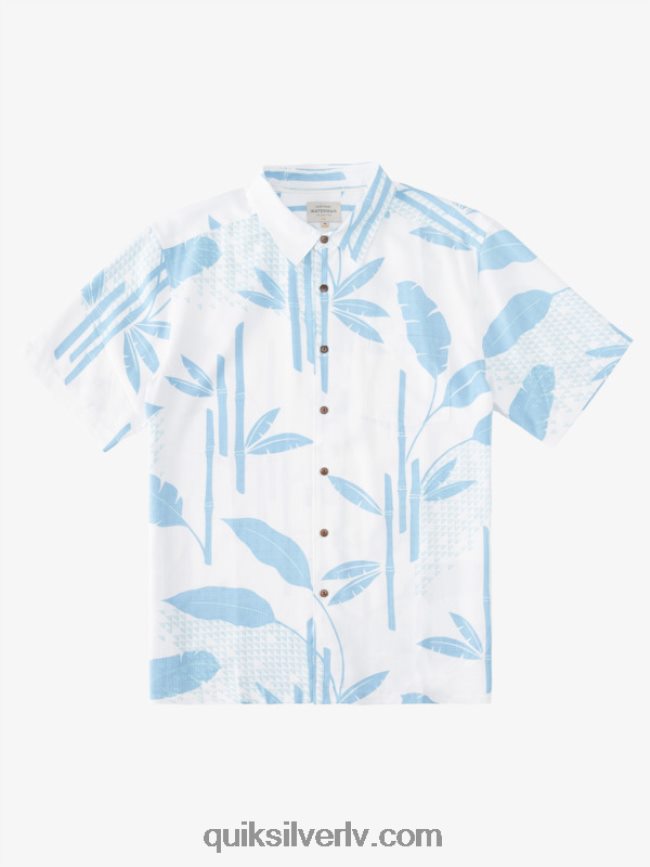 vīriešiem Quiksilver Waterman surf riff krekls ar īsām piedurknēm krēslas zils sērfošanas rifs 88064R837