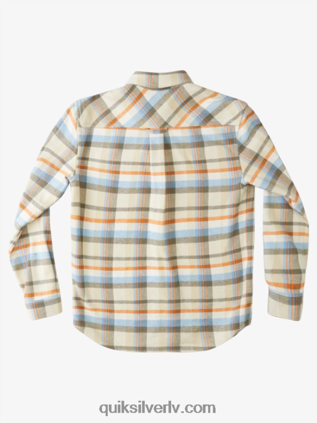 vīriešiem Quiksilver Waterman thunder komplekti flaneļa krekls ar garām piedurknēm antīkie baltie pērkonrieti 88064R1350
