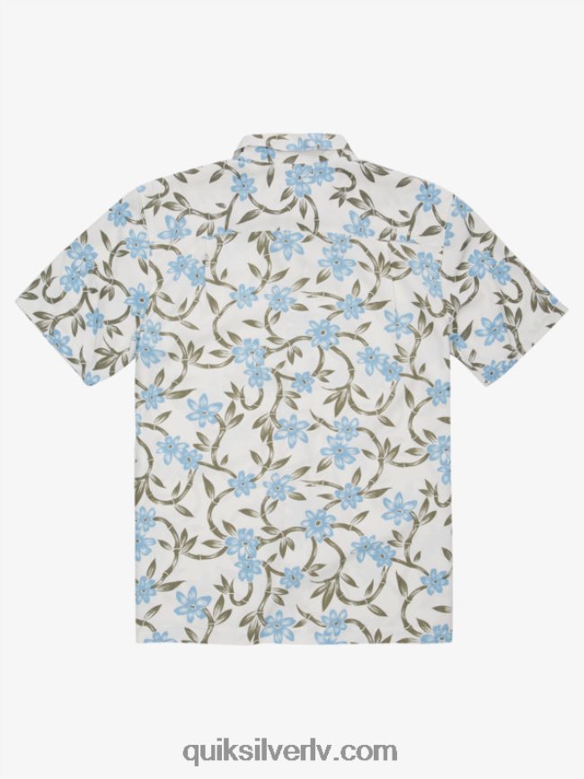 vīriešiem Quiksilver Waterman twisted flow krekls ar īsām piedurknēm krēslas zila vītā plūsma 88064R1351