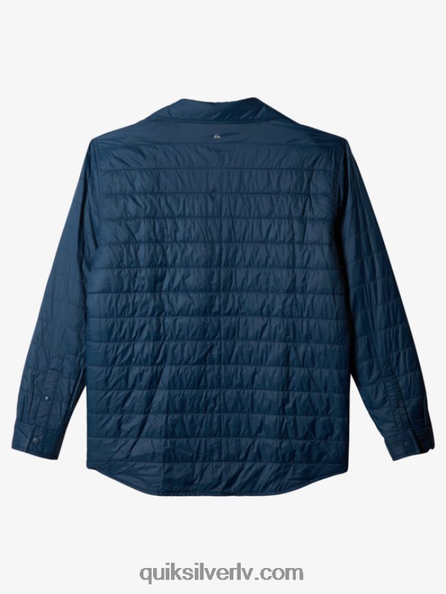 vīriešiem Quiksilver brīva kāpšana izolēts atgriezenisks flaneļa krekls zīmotnes zils brīvais kāpiens 88064R1702