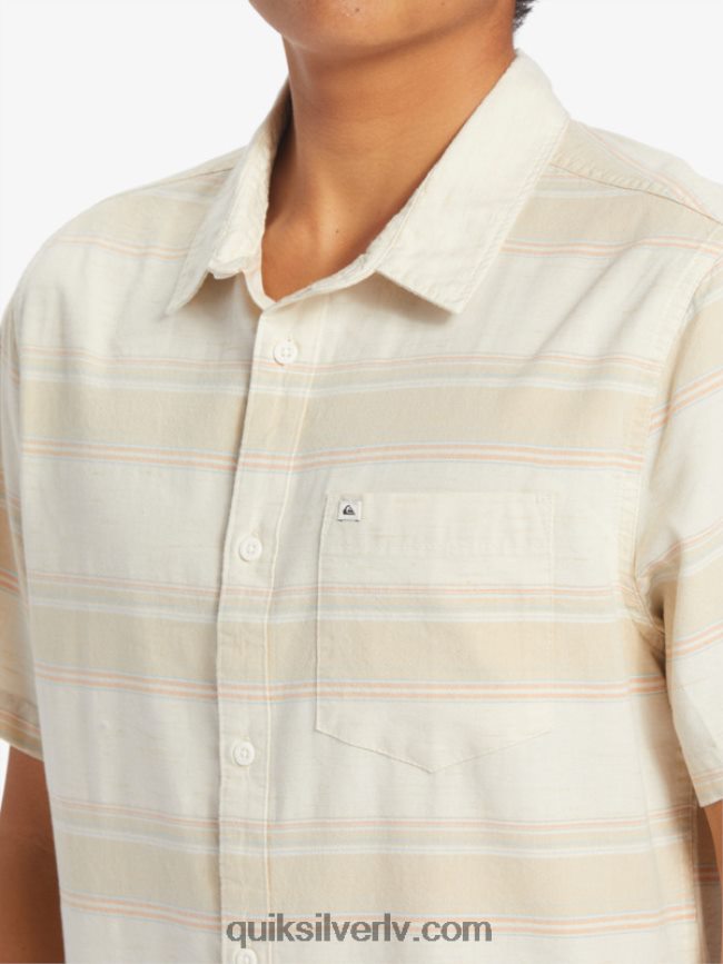 vīriešiem Quiksilver cali sunrise krekls ar īsām piedurknēm bērzs cali str 88064R445