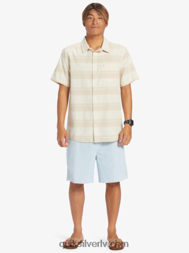 vīriešiem Quiksilver cali sunrise krekls ar īsām piedurknēm bērzs cali str 88064R445