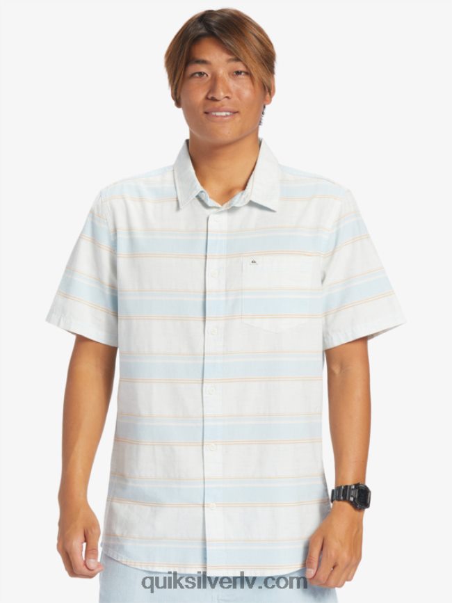 vīriešiem Quiksilver cali sunrise krekls ar īsām piedurknēm debeszils cali str 88064R447