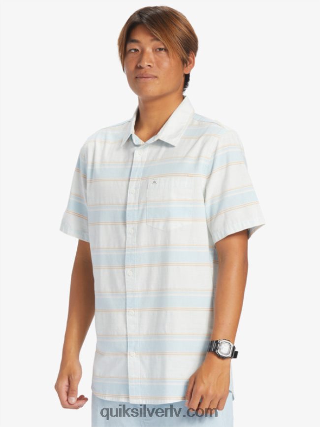 vīriešiem Quiksilver cali sunrise krekls ar īsām piedurknēm debeszils cali str 88064R447