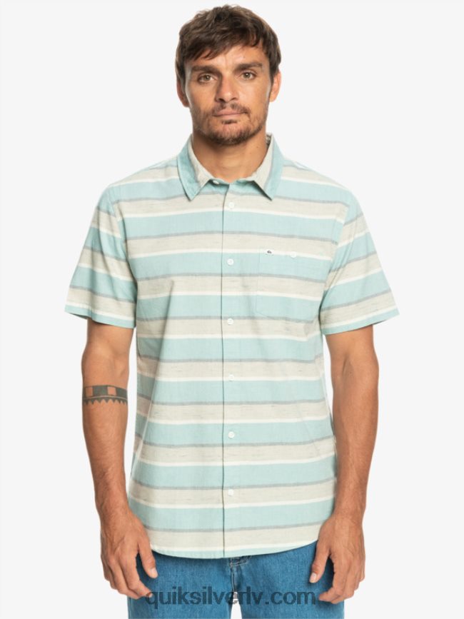 vīriešiem Quiksilver cali sunrise krekls ar īsām piedurknēm plaza taupe cali sunrise 231 88064R1207