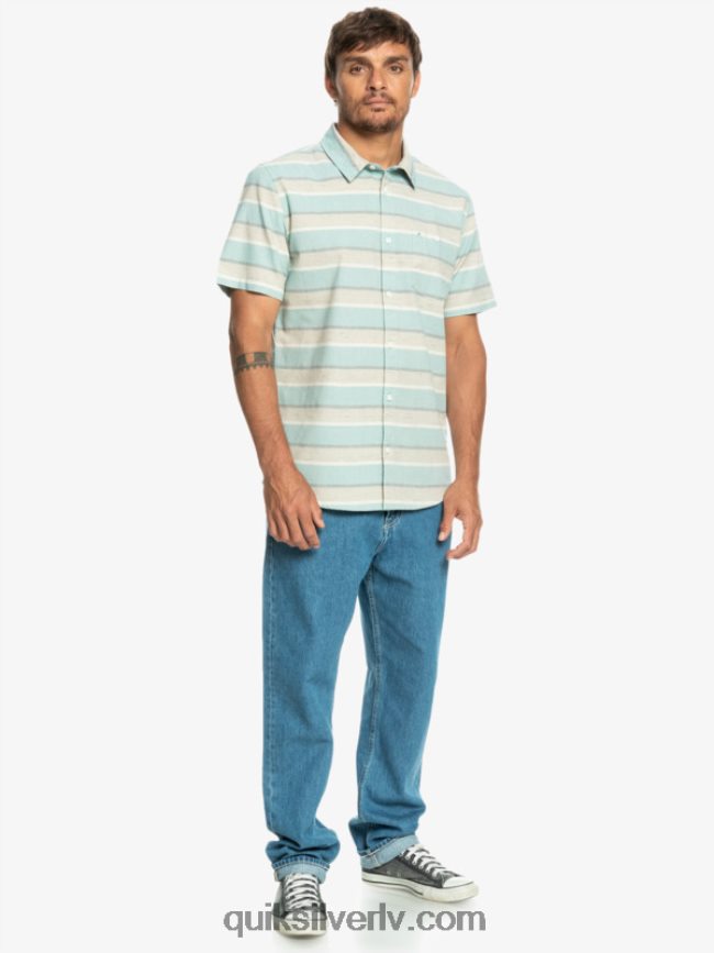 vīriešiem Quiksilver cali sunrise krekls ar īsām piedurknēm plaza taupe cali sunrise 231 88064R1207
