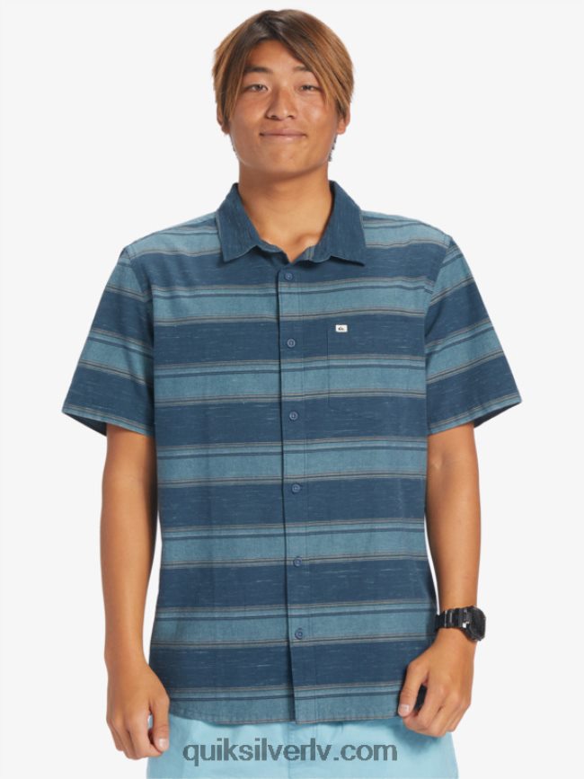 vīriešiem Quiksilver cali sunrise krekls ar īsām piedurknēm pusnakts flotes cali str 88064R446