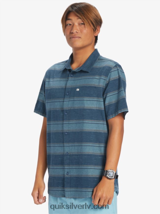 vīriešiem Quiksilver cali sunrise krekls ar īsām piedurknēm pusnakts flotes cali str 88064R446