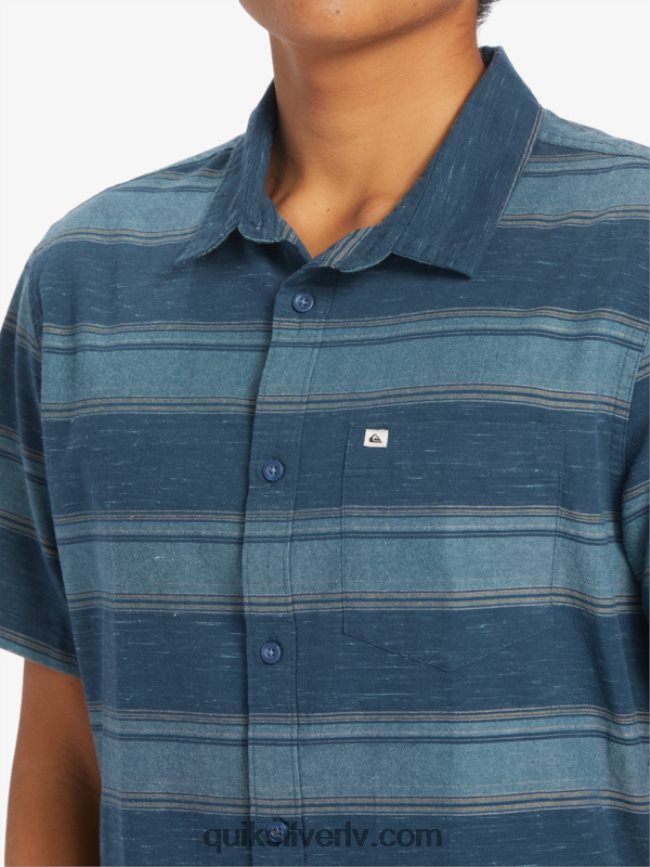 vīriešiem Quiksilver cali sunrise krekls ar īsām piedurknēm pusnakts flotes cali str 88064R446