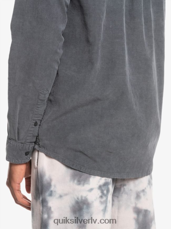 vīriešiem Quiksilver dūmu takas krekls ar garām piedurknēm dzelzs vārti 88064R1223