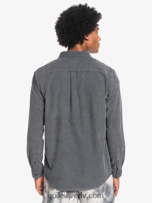 vīriešiem Quiksilver dūmu takas krekls ar garām piedurknēm dzelzs vārti 88064R1223