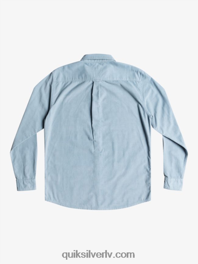 vīriešiem Quiksilver dūmu takas krekls ar garām piedurknēm ešlija zila 88064R1225