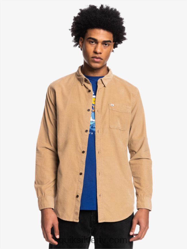 vīriešiem Quiksilver dūmu takas krekls ar garām piedurknēm tanīns 88064R1224