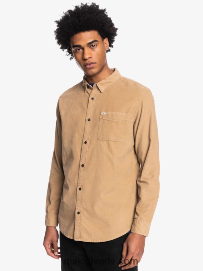 vīriešiem Quiksilver dūmu takas krekls ar garām piedurknēm tanīns 88064R1224