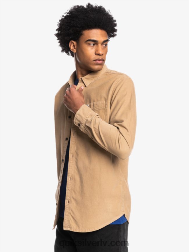 vīriešiem Quiksilver dūmu takas krekls ar garām piedurknēm tanīns 88064R1224