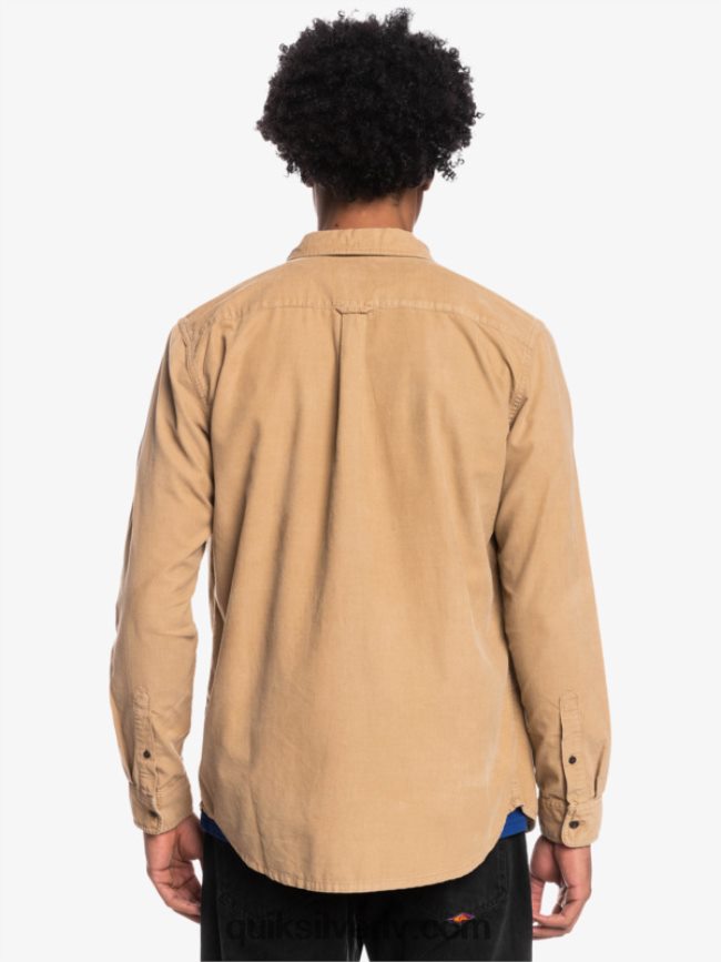 vīriešiem Quiksilver dūmu takas krekls ar garām piedurknēm tanīns 88064R1224