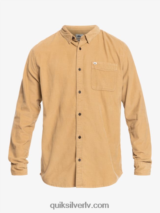 vīriešiem Quiksilver dūmu takas krekls ar garām piedurknēm tanīns 88064R1224