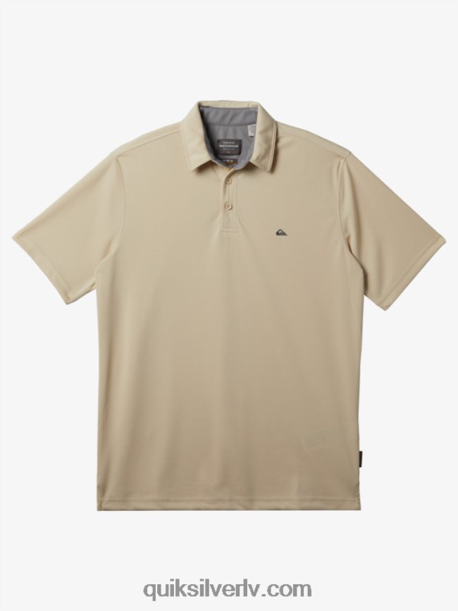 vīriešiem Quiksilver ūdensvīra ūdens polo krekls ar īsām piedurknēm Brūnie rīsi 88064R95
