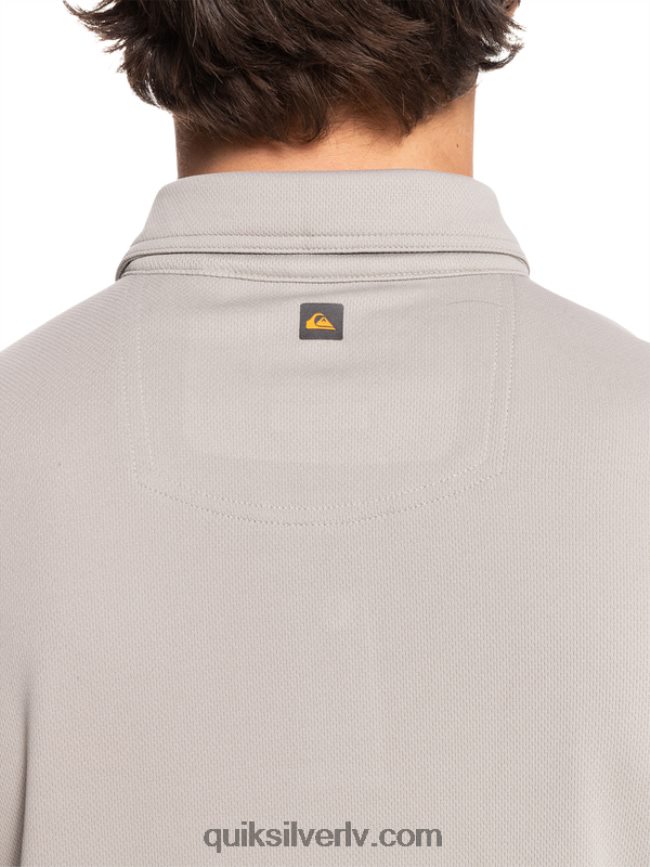 vīriešiem Quiksilver ūdensvīra ūdens polo krekls ar īsām piedurknēm krama pelēks 88064R99