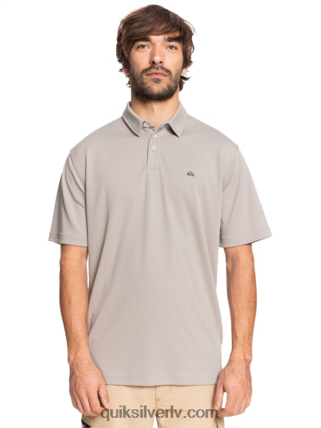 vīriešiem Quiksilver ūdensvīra ūdens polo krekls ar īsām piedurknēm krama pelēks 88064R99