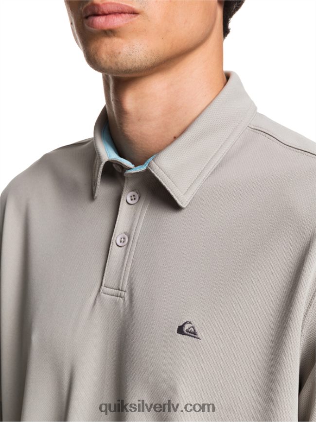 vīriešiem Quiksilver ūdensvīra ūdens polo krekls ar īsām piedurknēm krama pelēks 88064R99