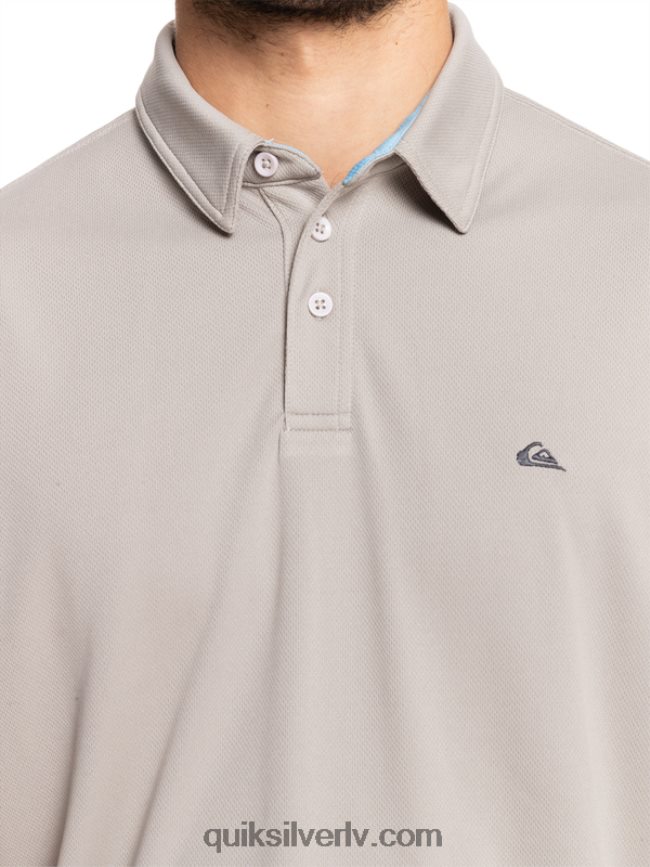 vīriešiem Quiksilver ūdensvīra ūdens polo krekls ar īsām piedurknēm krama pelēks 88064R99