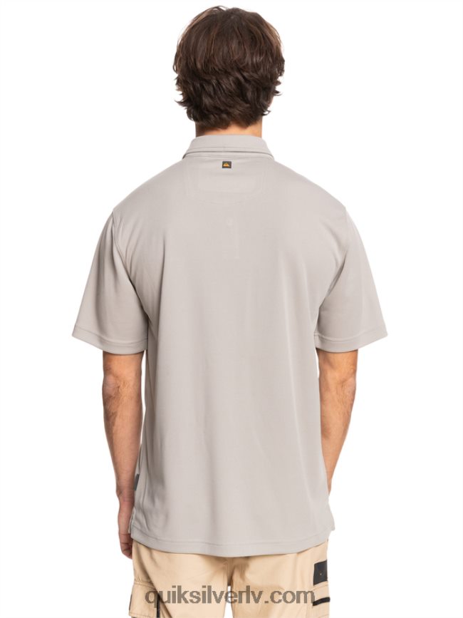 vīriešiem Quiksilver ūdensvīra ūdens polo krekls ar īsām piedurknēm krama pelēks 88064R99