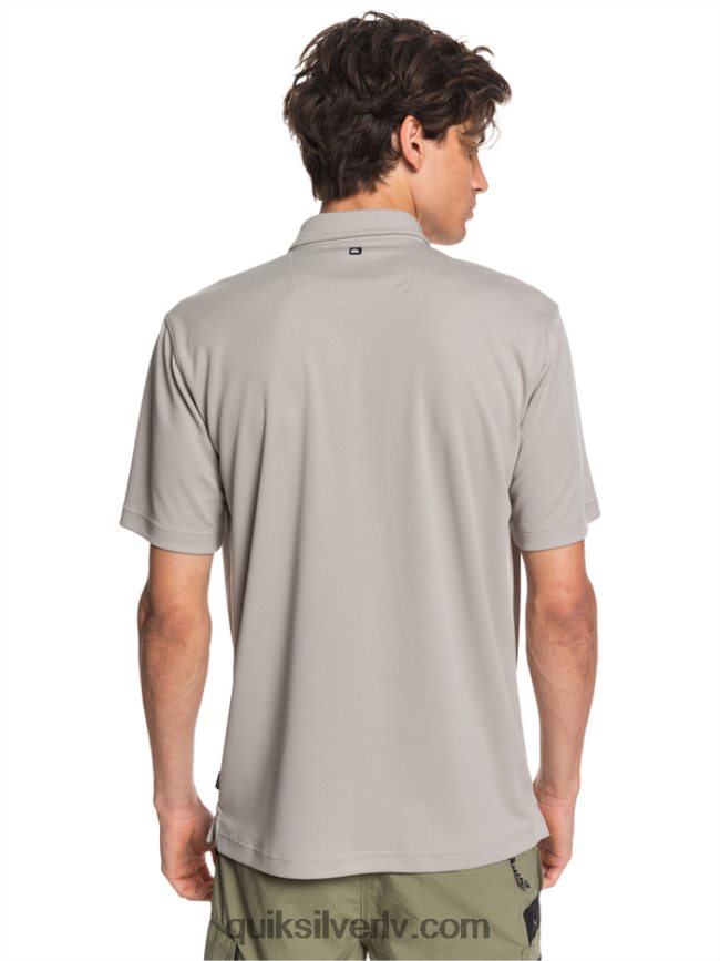 vīriešiem Quiksilver ūdensvīra ūdens polo krekls ar īsām piedurknēm krama pelēks 88064R99