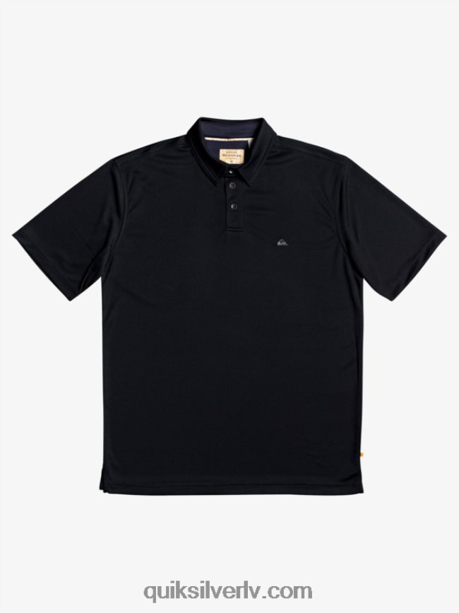 vīriešiem Quiksilver ūdensvīra ūdens polo krekls ar īsām piedurknēm melns 88064R98
