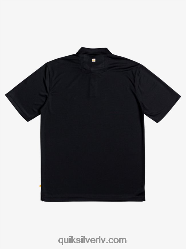 vīriešiem Quiksilver ūdensvīra ūdens polo krekls ar īsām piedurknēm melns 88064R98