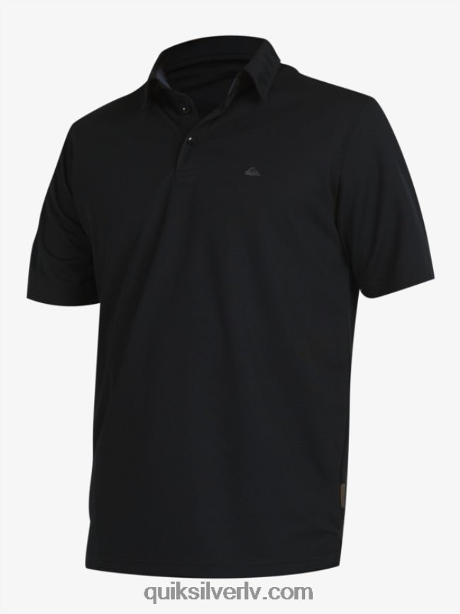 vīriešiem Quiksilver ūdensvīra ūdens polo krekls ar īsām piedurknēm melns 88064R98