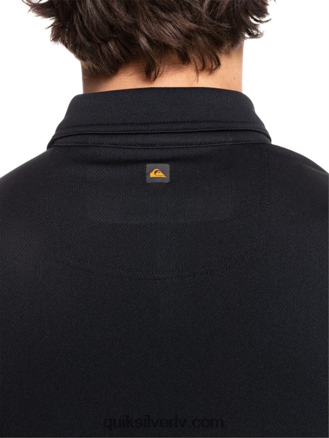 vīriešiem Quiksilver ūdensvīra ūdens polo krekls ar īsām piedurknēm melns 88064R98