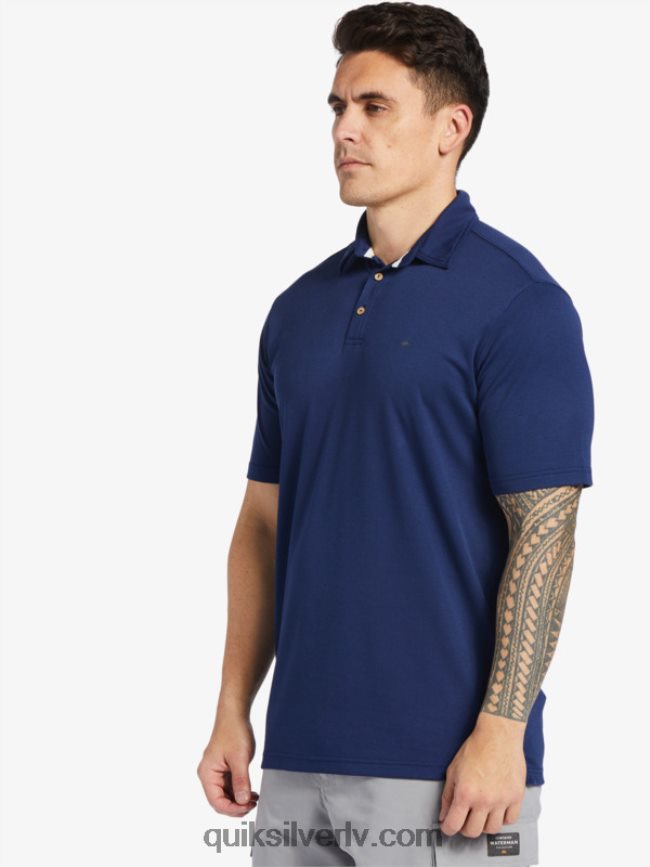 vīriešiem Quiksilver ūdensvīra ūdens polo krekls ar īsām piedurknēm pusnakts flote 88064R96