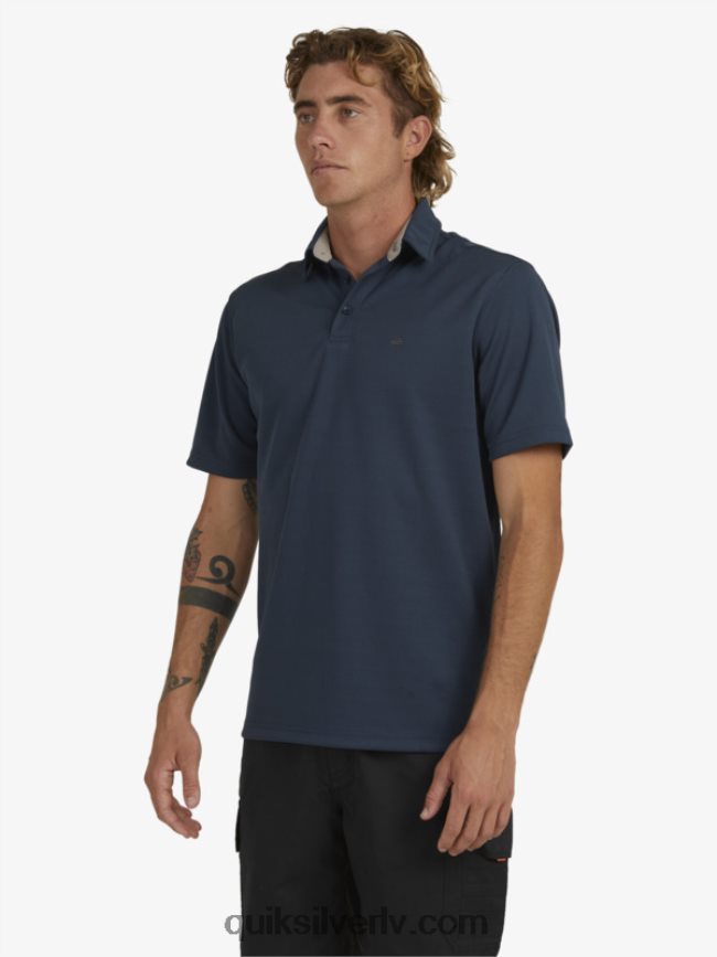 vīriešiem Quiksilver ūdensvīra ūdens polo krekls ar īsām piedurknēm pusnakts flote 88064R96