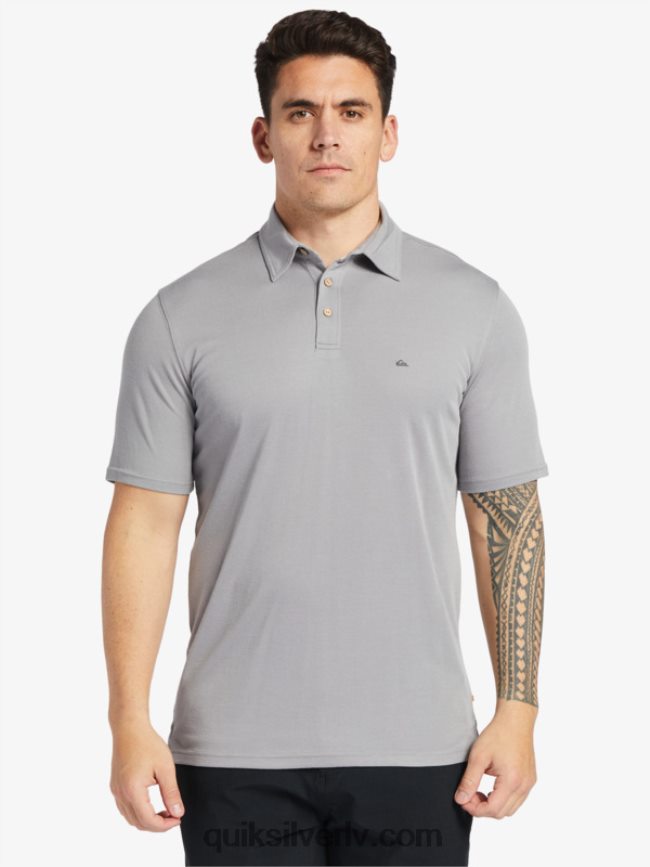 vīriešiem Quiksilver ūdensvīra ūdenspolo polo krekls ar īsām piedurknēm haizivis 88064R247