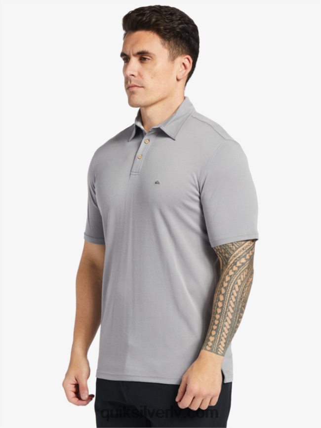 vīriešiem Quiksilver ūdensvīra ūdenspolo polo krekls ar īsām piedurknēm haizivis 88064R247