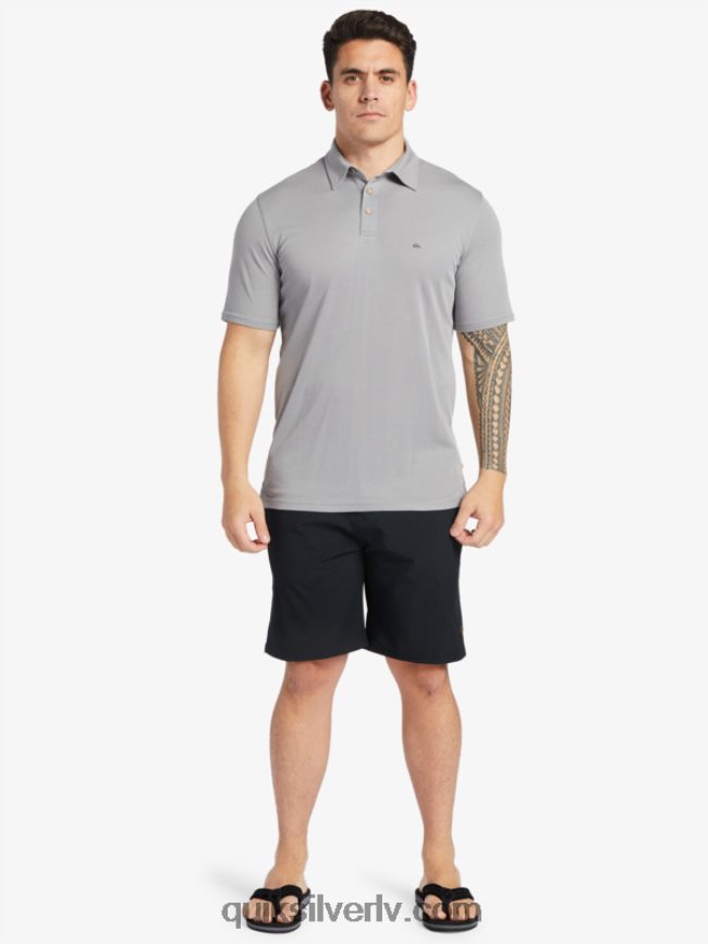 vīriešiem Quiksilver ūdensvīra ūdenspolo polo krekls ar īsām piedurknēm haizivis 88064R247