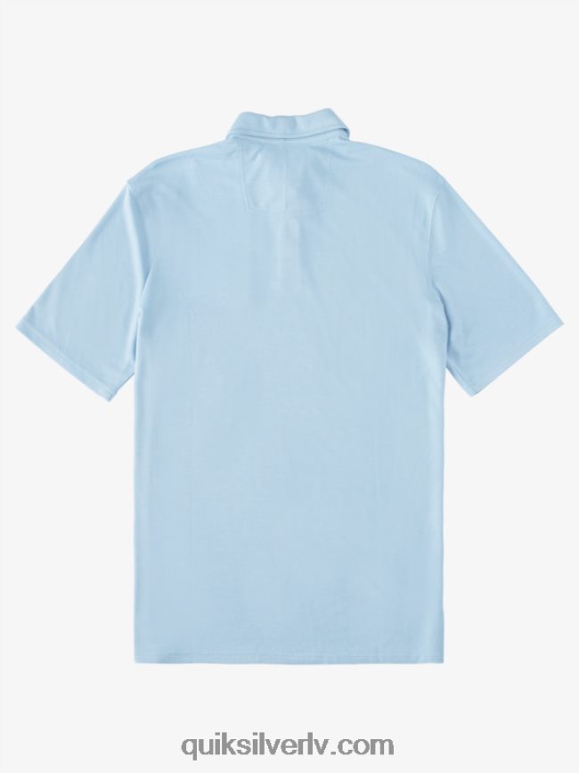 vīriešiem Quiksilver ūdensvīra ūdenspolo polo krekls ar īsām piedurknēm krēslas zils 88064R248