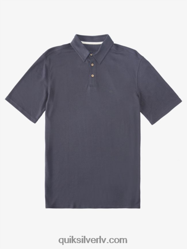 vīriešiem Quiksilver ūdensvīra ūdenspolo polo krekls ar īsām piedurknēm zilās naktis 88064R250