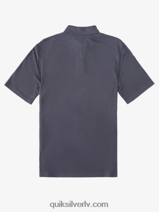 vīriešiem Quiksilver ūdensvīra ūdenspolo polo krekls ar īsām piedurknēm zilās naktis 88064R250